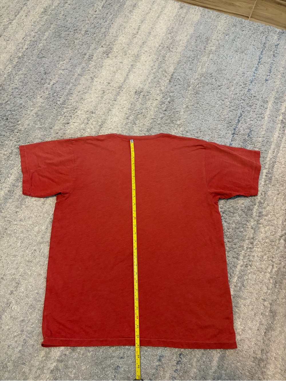 RRL Ralph Lauren Cowboy Rodeo Graphic T Shirt Mens XL Faded Red Distressed Workw - Picture 5 of 5